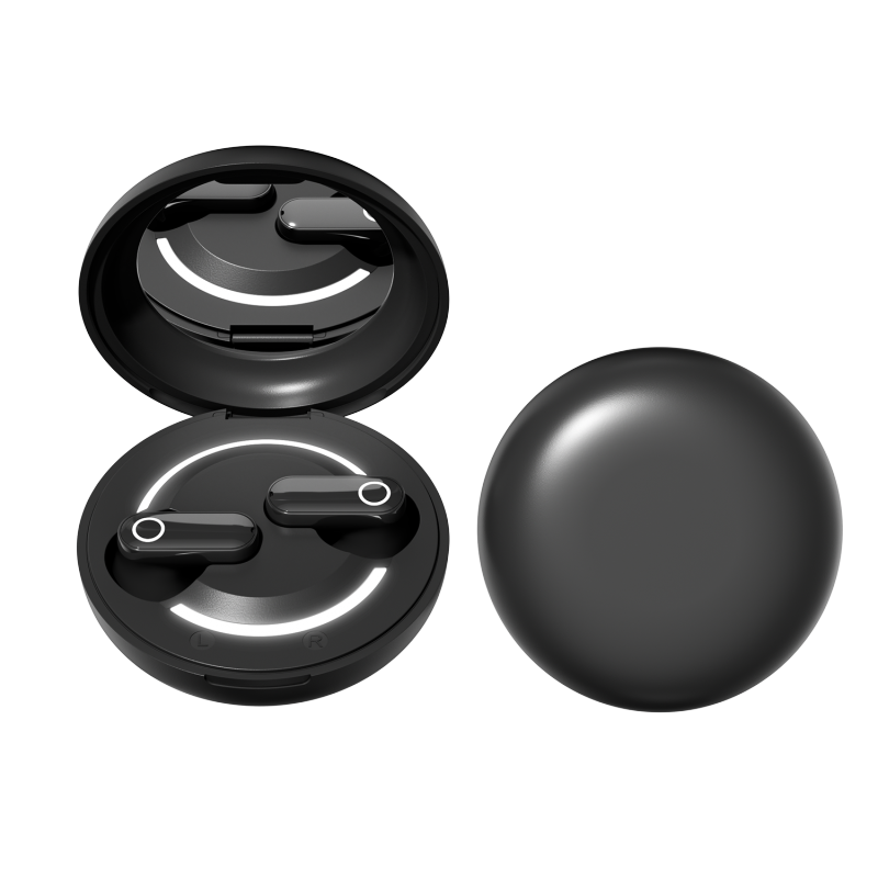 Stereo Bass True Wireless Earbuds Earphones With Makeup Mirror